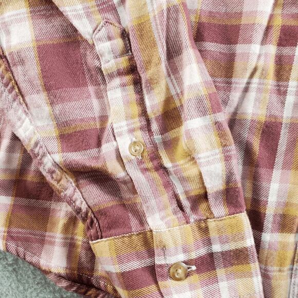 L.L. Bean Shirt Mens Medium Red Plaid Flannel Long Sleeve Collared Button Down - Picture 9 of 11